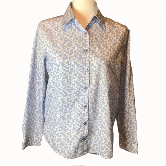 ORVIS Hearts Print Button Down Shirt -100% Cotton - Picture 13 of 16